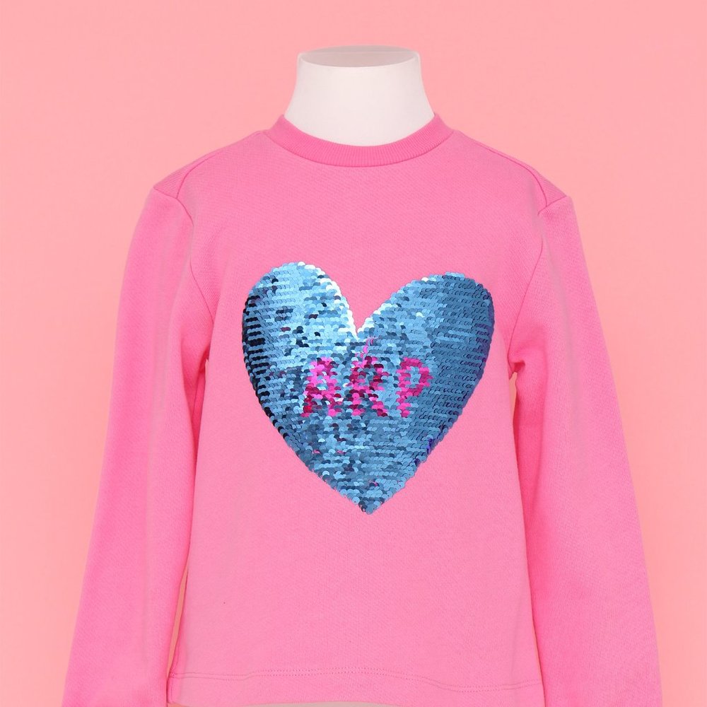 Agatha Ruiz De La Prada pink sequin heart NWT